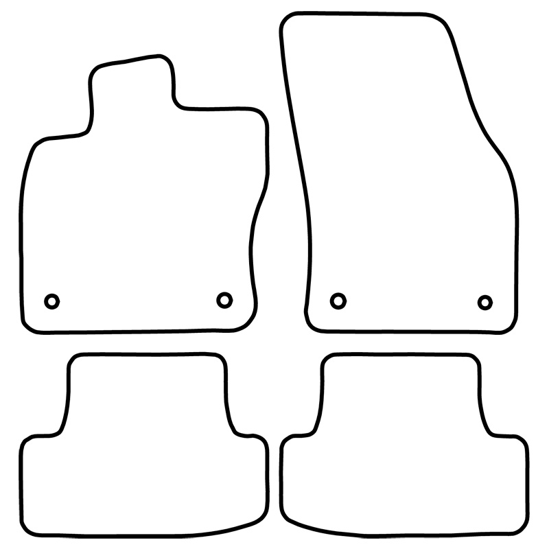 Set de tapis de sol sur mesure pour Audi Q2 2017-