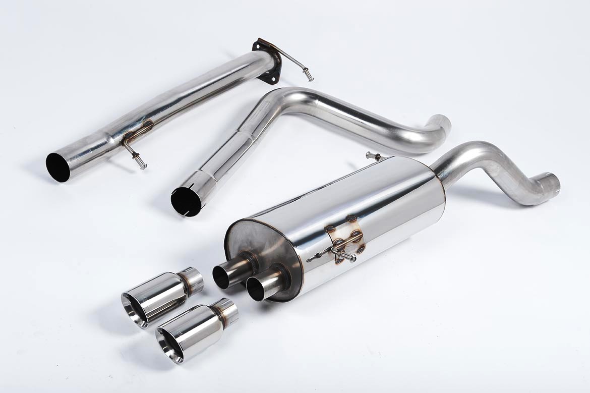 Ford Fiesta ST Cat-back Non-resonated Race Milltek Twin 80mm GT8