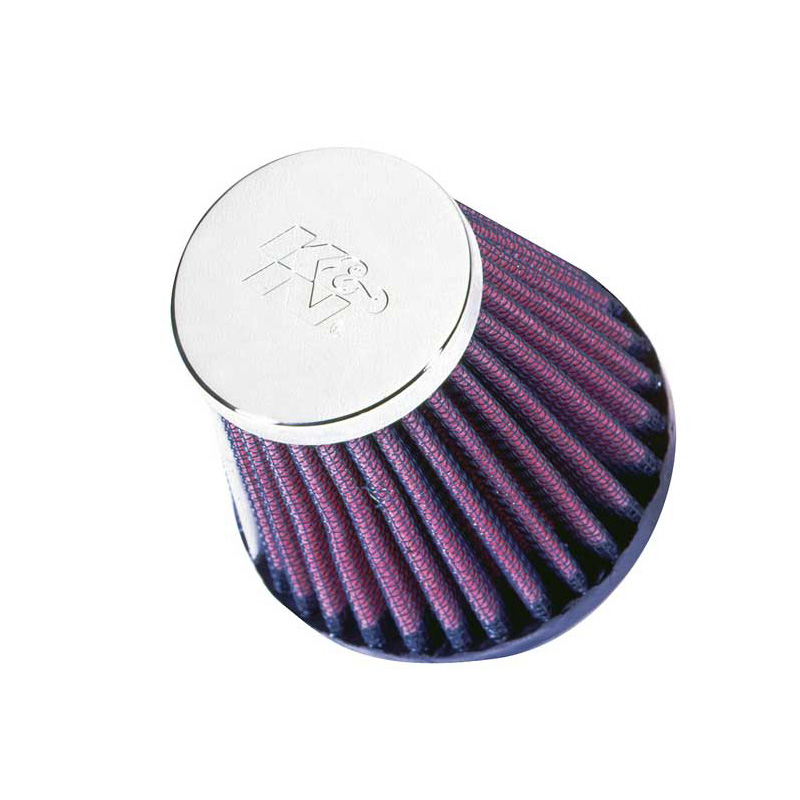 K&N Filtre à Air Universel Conique 51mm raccordement, 76mm de base, 51mm en haut, 76mm hauteur (RC-2580)