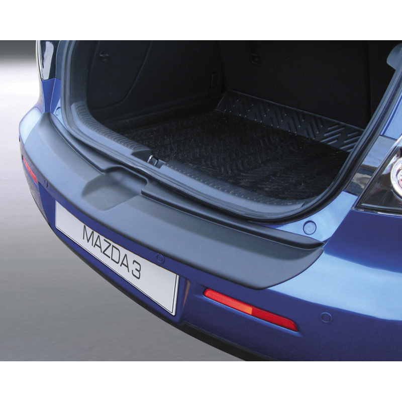 Protection de seuil arrière (ABS) sur mesure pour Mazda 3 HB 5 portes 2006-2009 excl. Sport Noir