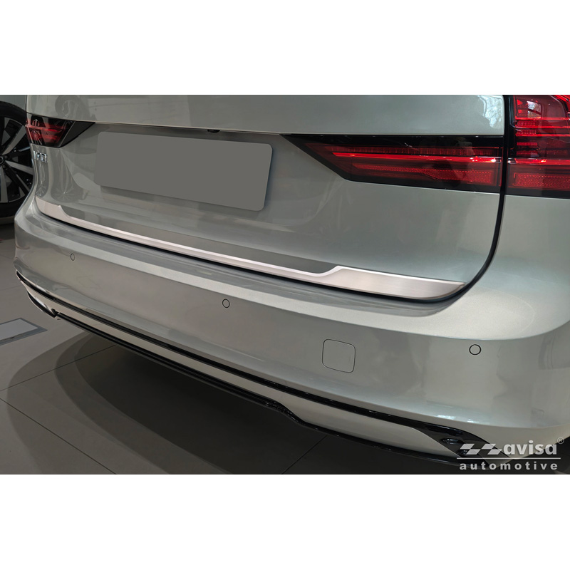 Avisa Revêtement d'habillage du hayon du coffre inox brossé sur mesure pour Volvo V90 II 2016-