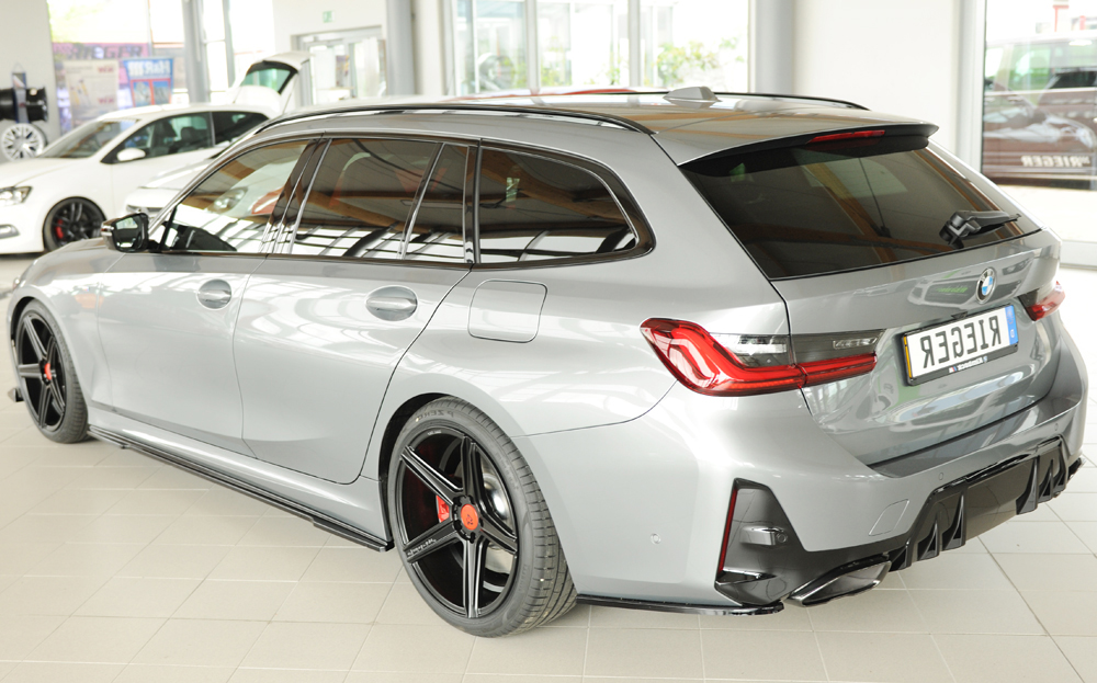 Zijskirts BMW 3 Serie M Pakket G20 G21 Rieger Glans Zwart