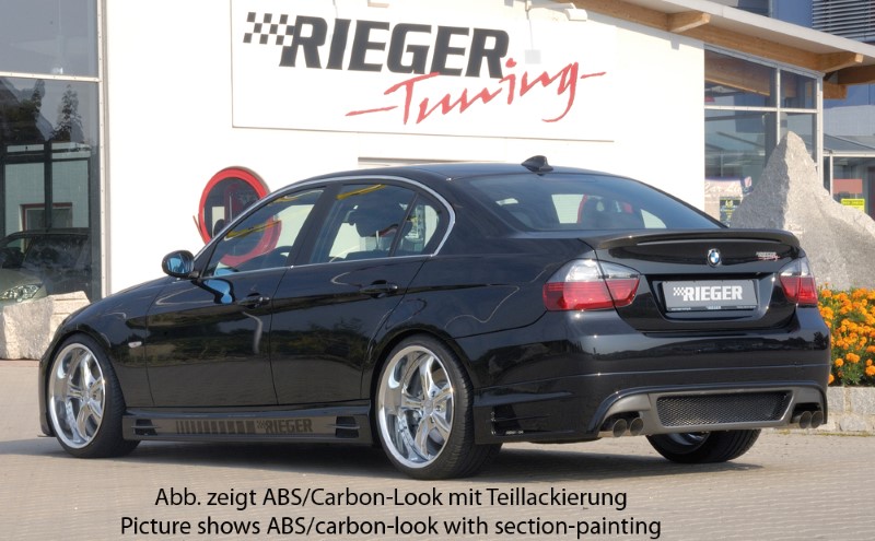 Achteraanzet Carbon BMW E90 Sedan Rieger