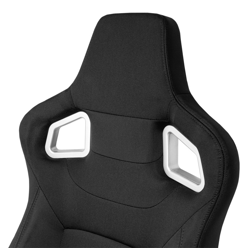 Siège baquet 'RS6-II' - Tissu Noir - Dossier réglable - incl. glissières