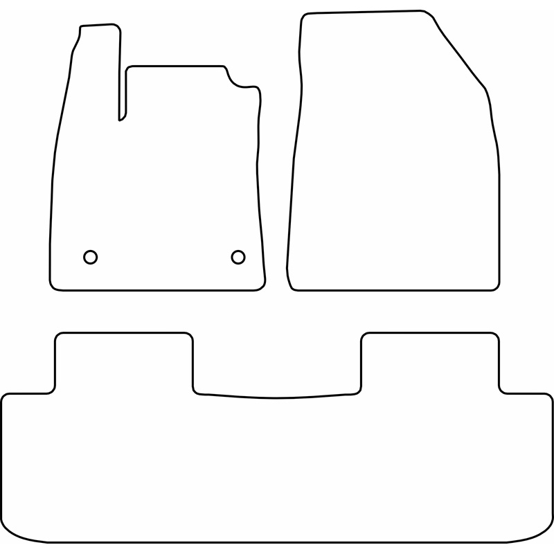 Set de tapis de sol en velours sur mesure pour MG S5 EV 2025-