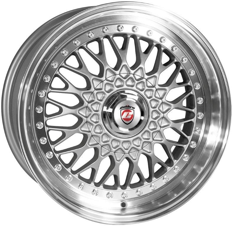 Velgen Calibre Vintage 8x17 10x100 Silver/Polished lip