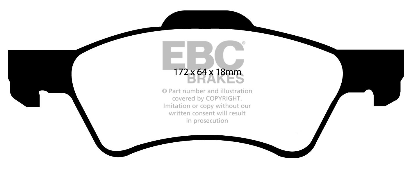 EBC Brakes CHRYSLER (USA) Voyager 3.3 2001-2007 Remblokken voorz