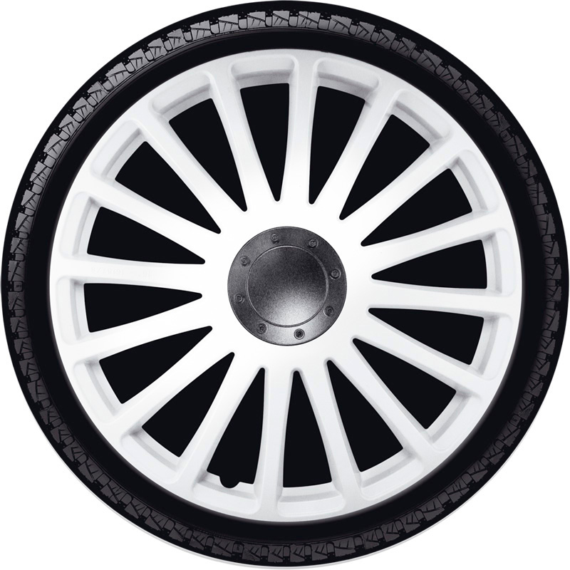 Jeu d'enjoliveurs J-Tec Grand Prix 16-inch blanc