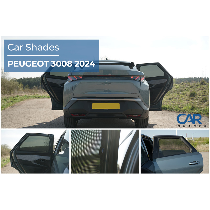 Set de Car Shades (portes arrières) sur mesure pour Peugeot 3008 III 2024- (2-pièces)