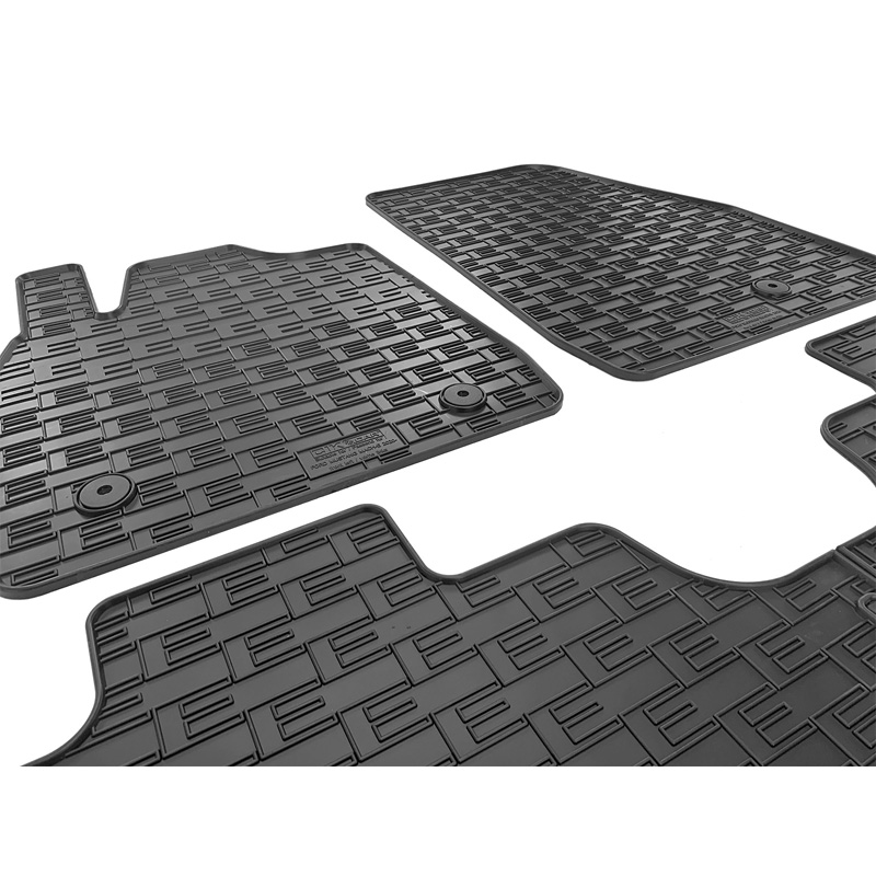 Set tapis de caoutchouc sur mesure pour Ford Mustang Mach E 2020- (4-pièces + points de fixage)