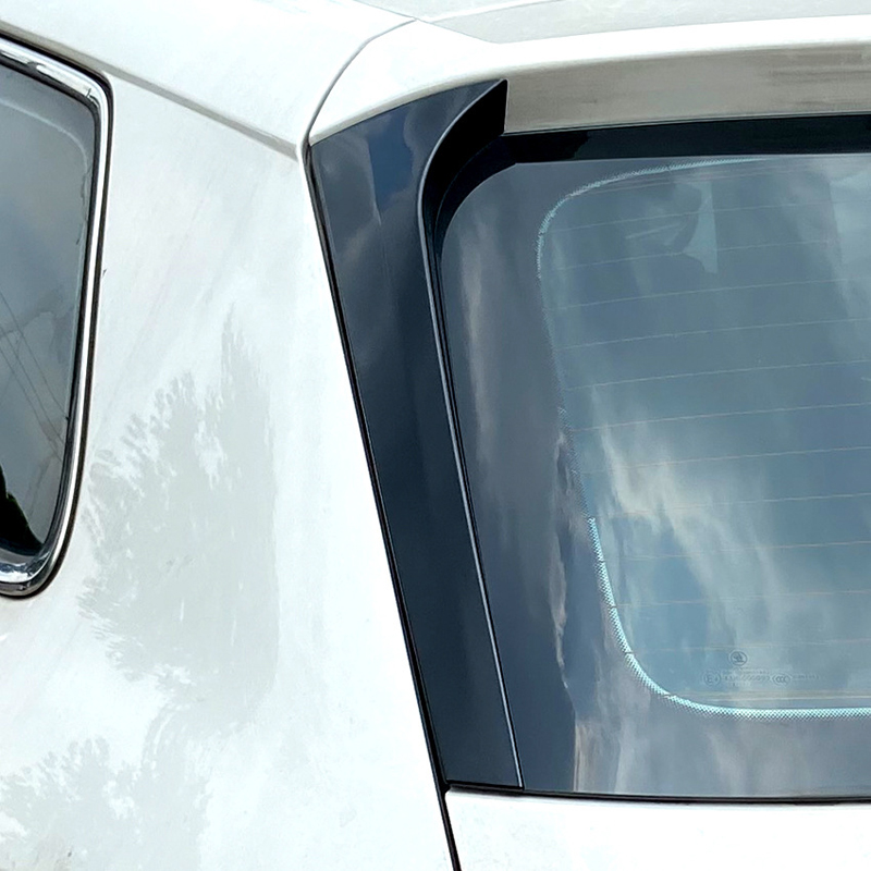 Jeu de déflecteurs d'air lunette arrière sur mesure pour Skoda Kodiaq (NS7) 2017-2024 (ABS Noir Luisant)