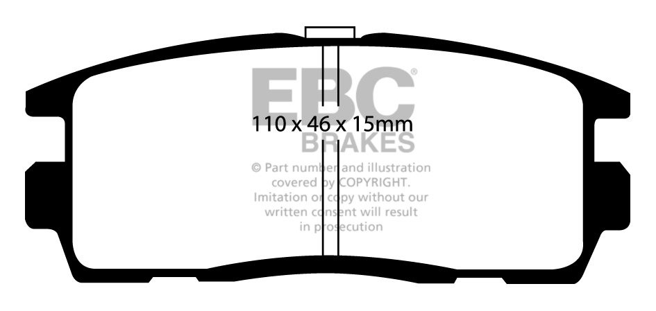 EBC Brakes CHEVROLET Captiva 3.2 2007-.. Remblokken achterzijde