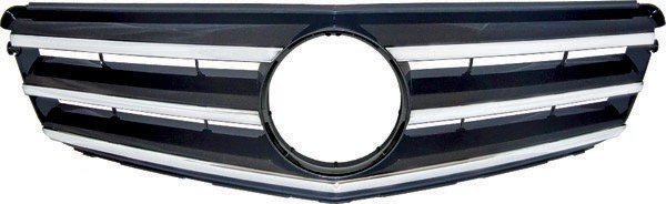 Radiator Grill MB W204 07.11 Chroom/ZWART