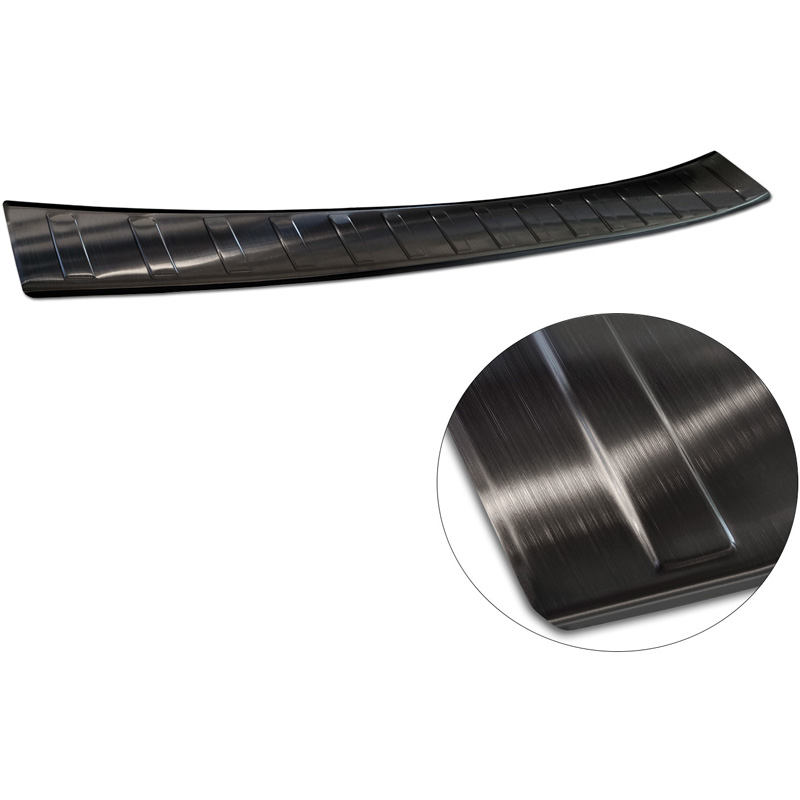 Protection de seuil arrière inox sur mesure pour Toyota Aygo X 2022- 'Ribs'