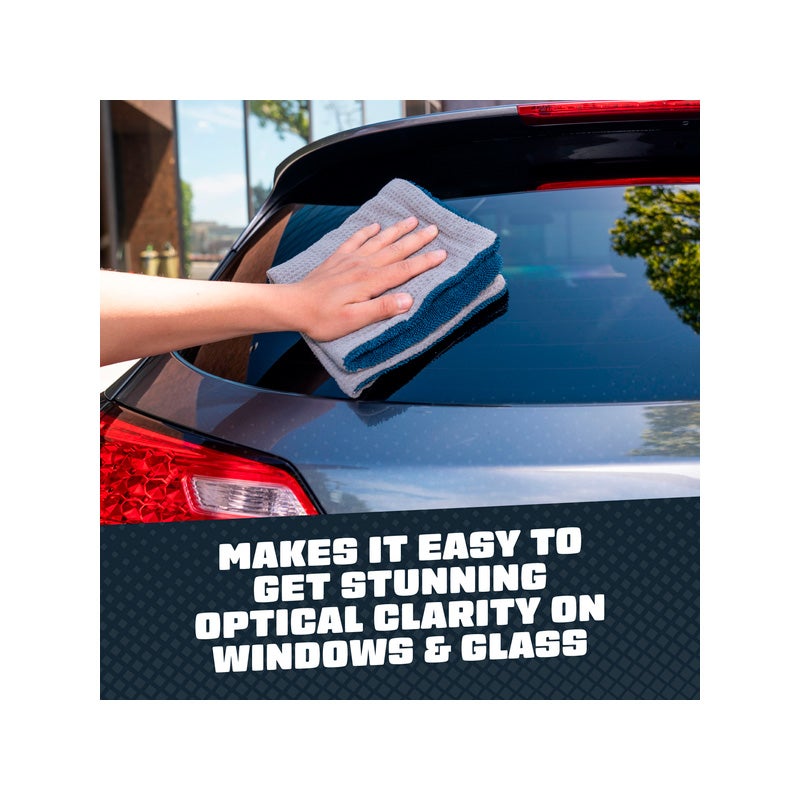 Chemical Guys CleanStroke Dual-Sided Microfiber Glass Towel 16x16inch (2-Pack)