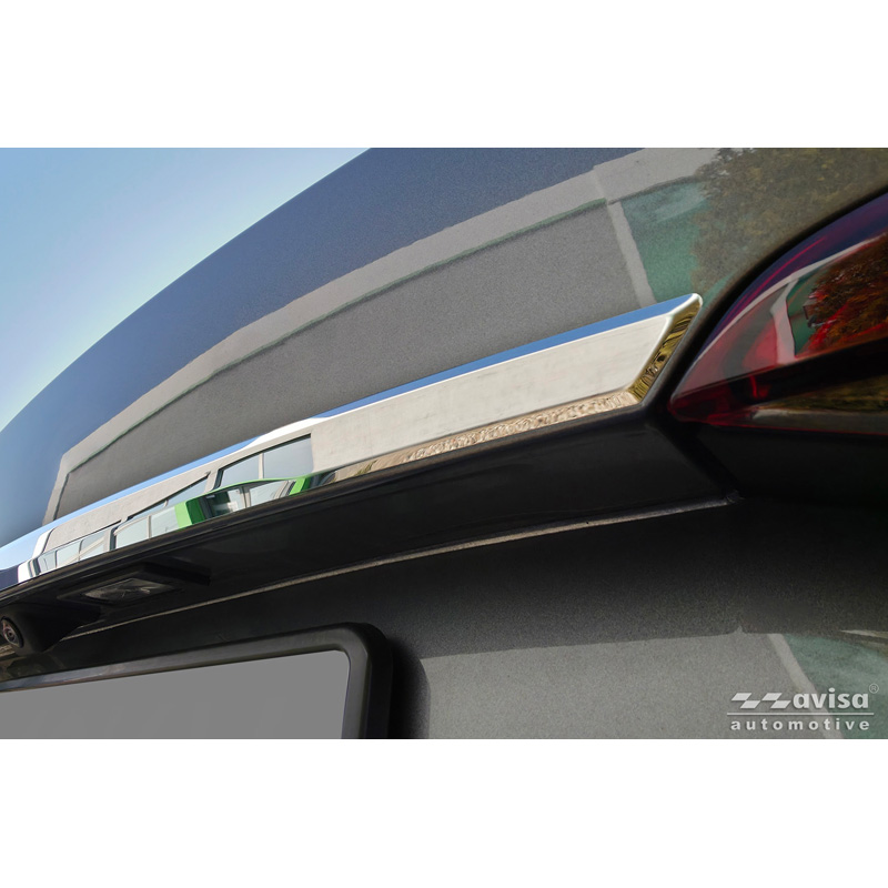 Avisa Revêtement d'habillage du hayon du coffre inox Chrome sur mesure pour Skoda Octavia IV Combi (NX5) 2019-2024 & Facelift 2024-