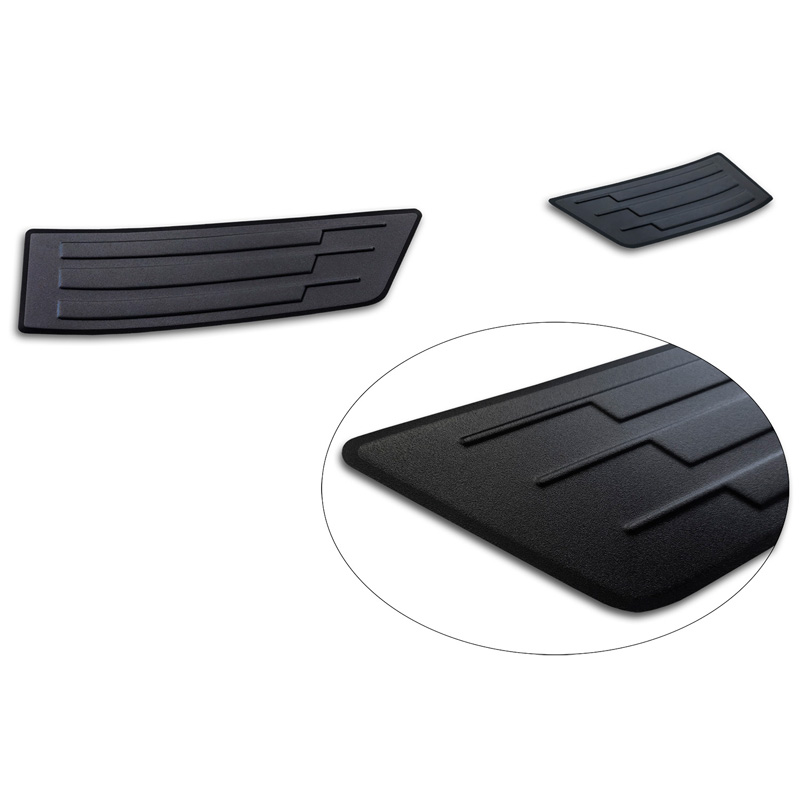 Avisa Protection de seuil arrière inox noir mat sur mesure pour Renault Scenic E-Tech 2024- 'Ribs'