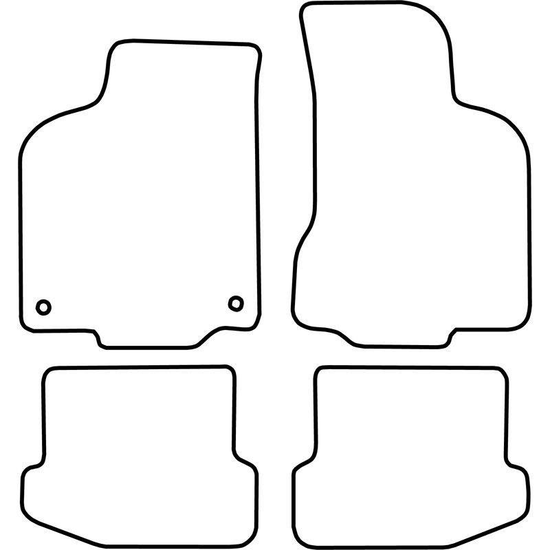Set de tapis de sol en velours sur mesure pour Seat Ibiza 1999-2002