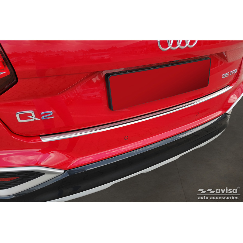 Protection de seuil arrière inox sur mesure pour Audi Q2 Facelift 2020-
