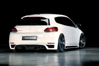Achterbumperaanzet VW Scirocco III Rieger Tuning Duplex Carbon