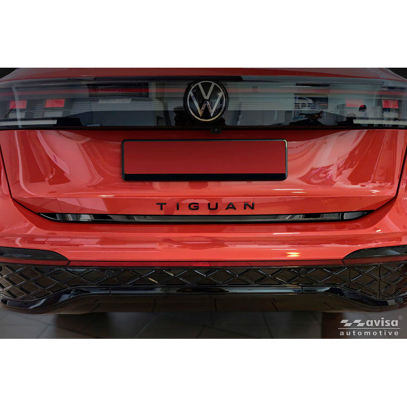 Avisa Moulure de hayon en Inox Noir Chrome sur mesure pour Volkswagen Tiguan III 2024-