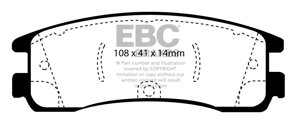 EBC Brakes OPEL Sintra 2.2 96-2000 Remblokken achterzijde greens