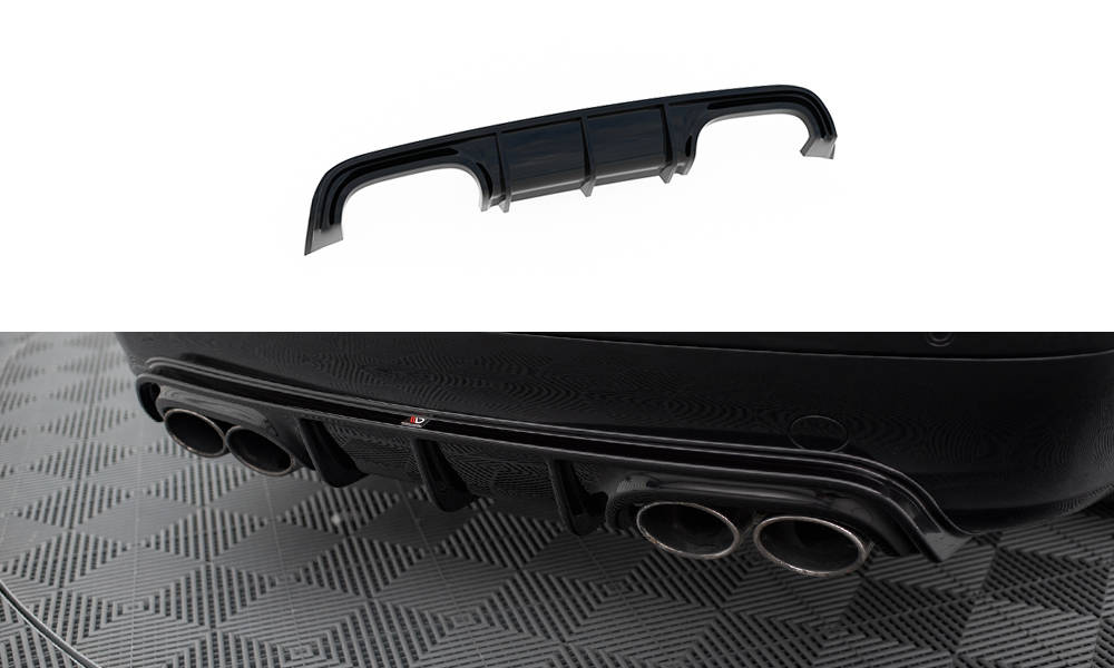 Diffuser Mercedes-Benz CLK W209 2002 - 2005 Maxton Glans Zwart