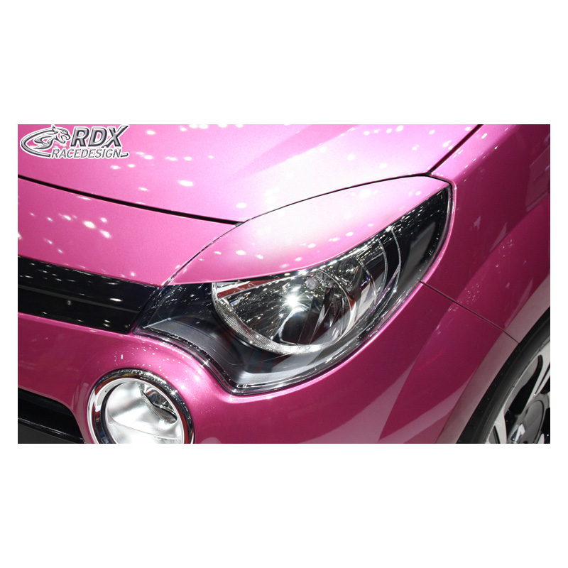 Spoilers de phares sur mesure pour Renault Twingo II Facelift 2012-2014 (ABS)
