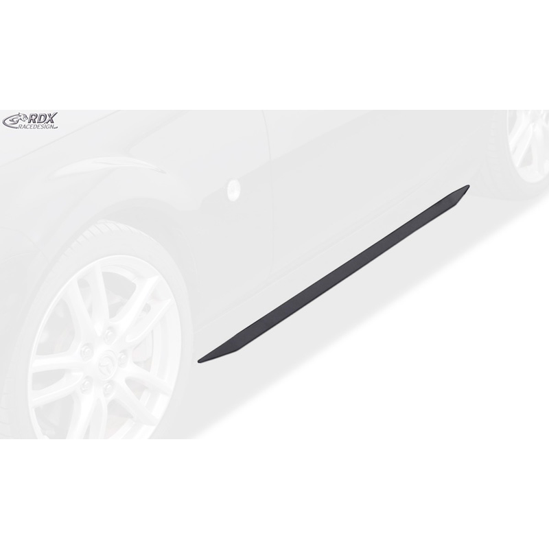 Jupes latérales 'Slim' sur mesure pour Mazda MX5 (NC) 2005-2008 (ABS noir luisant)