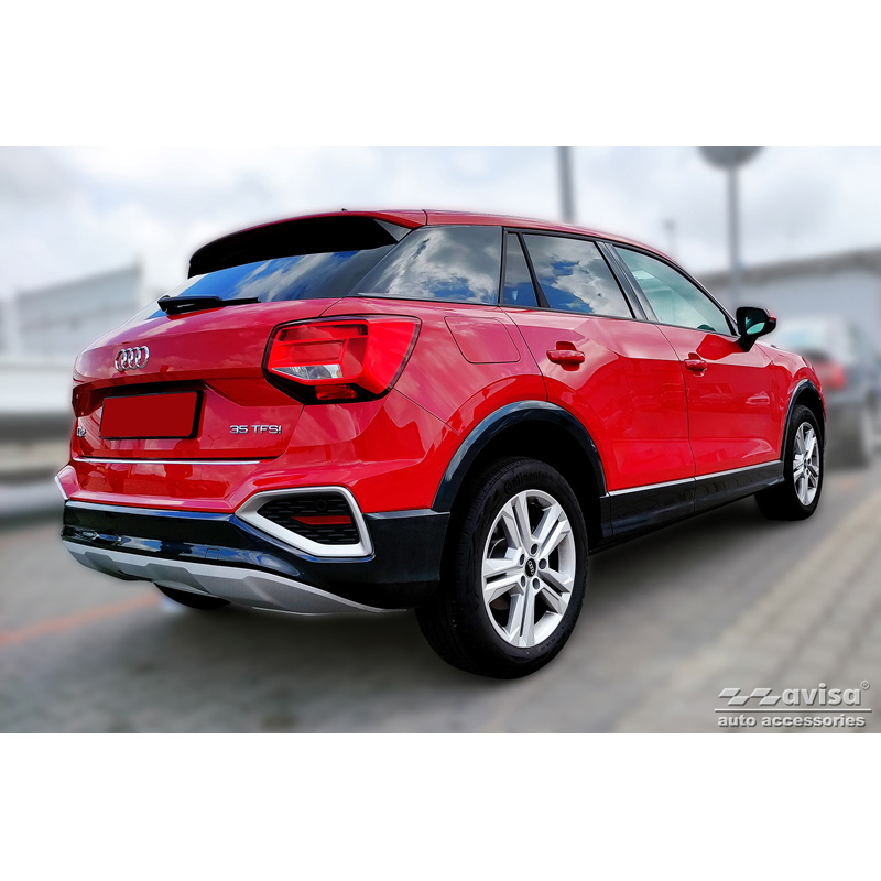 Protection de seuil arrière inox sur mesure pour Audi Q2 Facelift 2020-