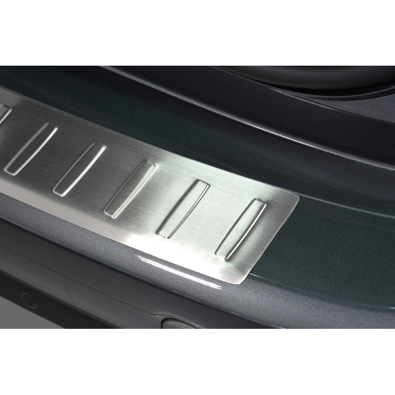 Protection de seuil arrière inox sur mesure pour Citroën C4 Grand Picasso 2013- & C4 Grand Spacetourer 2018- 'Ribs'