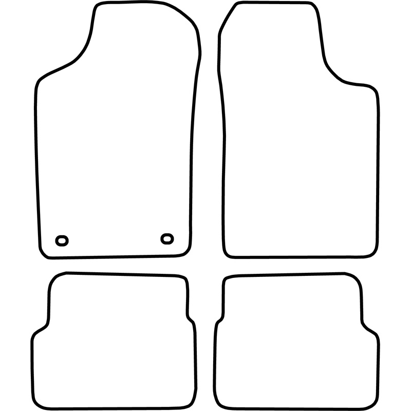 Set de tapis de sol sur mesure pour Renault Laguna 1998-2001
