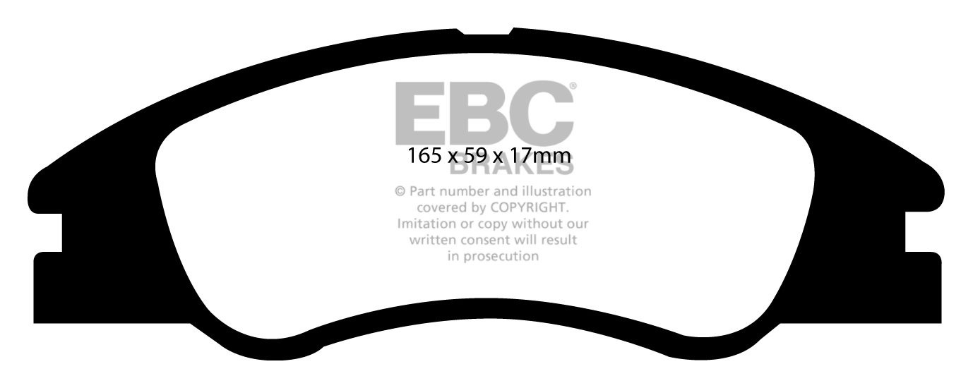 EBC Brakes KIA Cerato 1.5 D 2004-2009 Remblokken voorzijde green