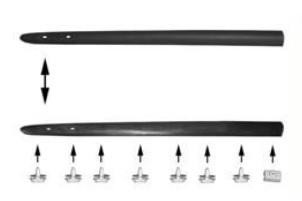 sierlijst, 2/3 drs, portier, rechts Renault Clio, 1998-2001