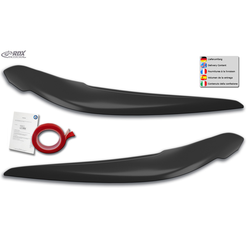 Spoilers de phares sur mesure pour BMW Série 1 F20/F21 3/5-portes Facelift 2015-2019 (ABS)