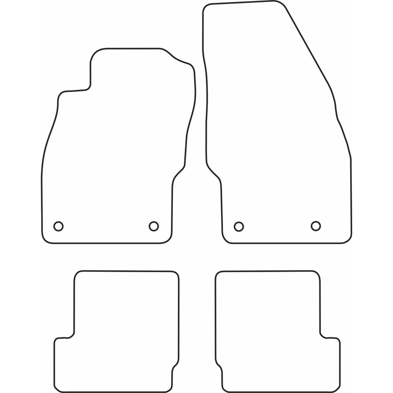 Set de tapis de sol sur mesure pour Opel Adam 2013-