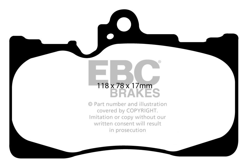 EBC Brakes LEXUS GS430 4.3 2005-.. Remblokken voorzijde yellowst