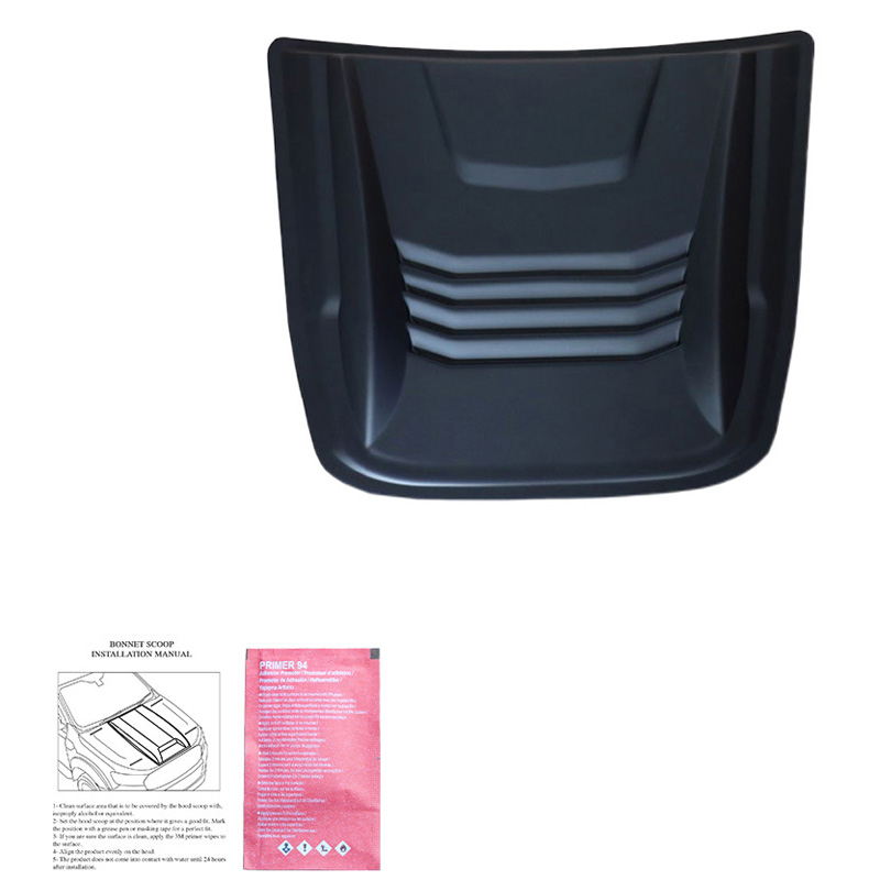 Écope de capot sur mesure pour Dacia Duster I 2010-2017 & Duster II 2018-2024 - Noir mat