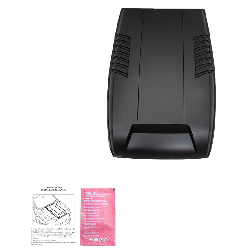 Écope de capot sur mesure pour Ford Ranger T7/T8 2015-2022 - Noir mat