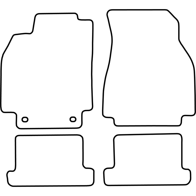 Set de tapis de sol en velours sur mesure pour Renault Megane CC 2003-