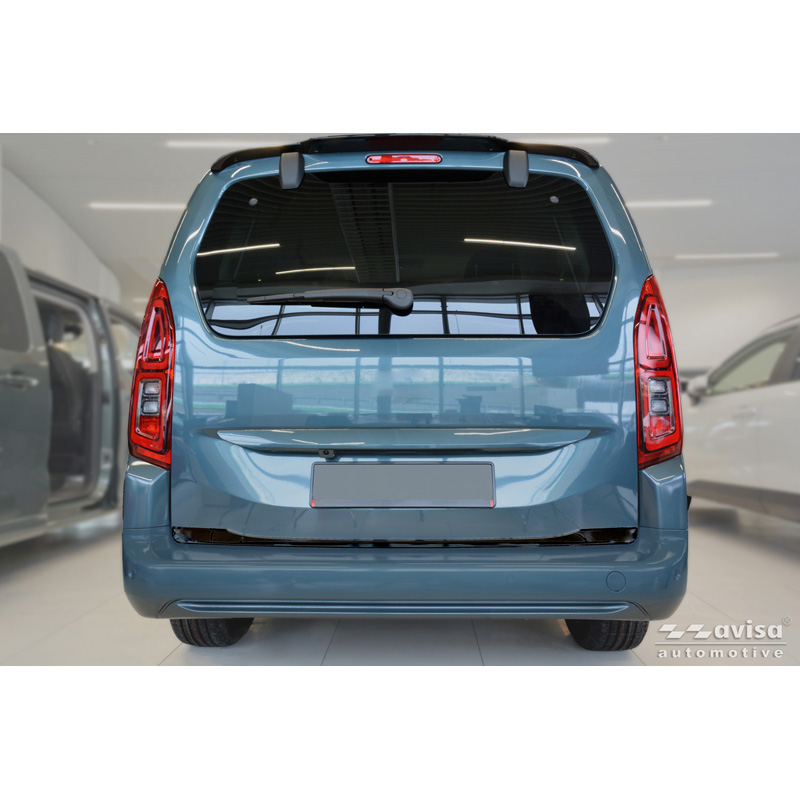 Avisa Moulure de hayon en Inox Noir Chrome sur mesure pour Toyota Proace City Verso 2019-2024 & Facelift 2024-