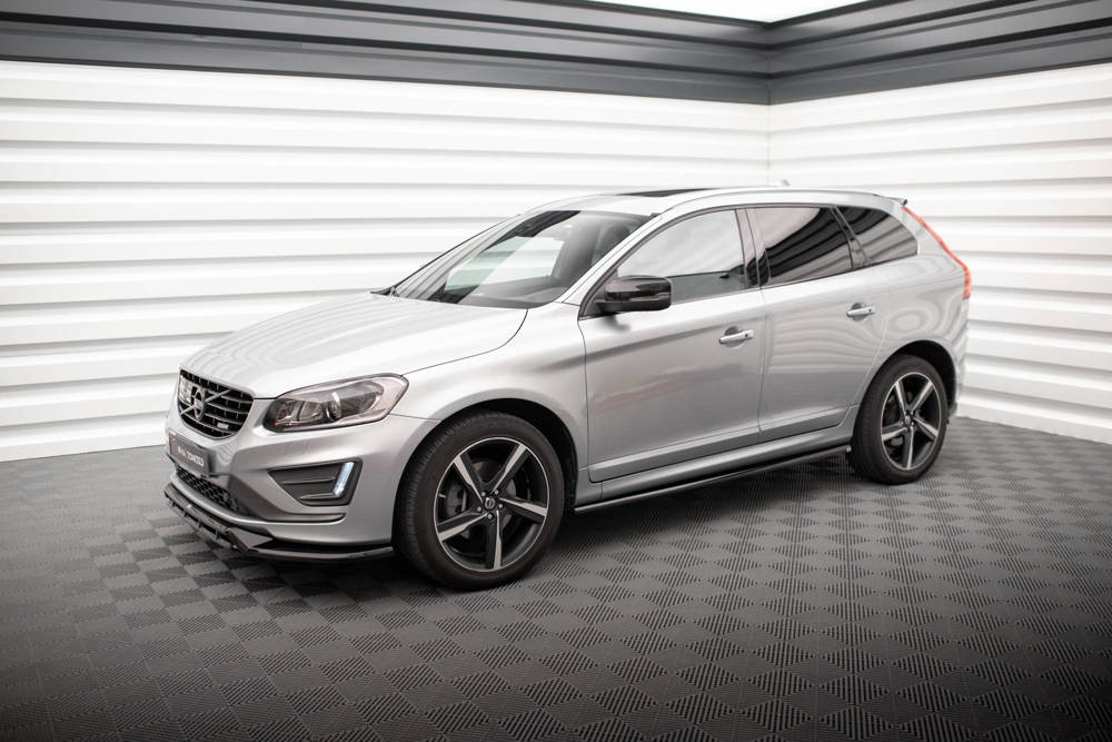 Zijskirts Volvo XC60 R-Design Facelift 2013 - 2017 Maxton Glans Zwart