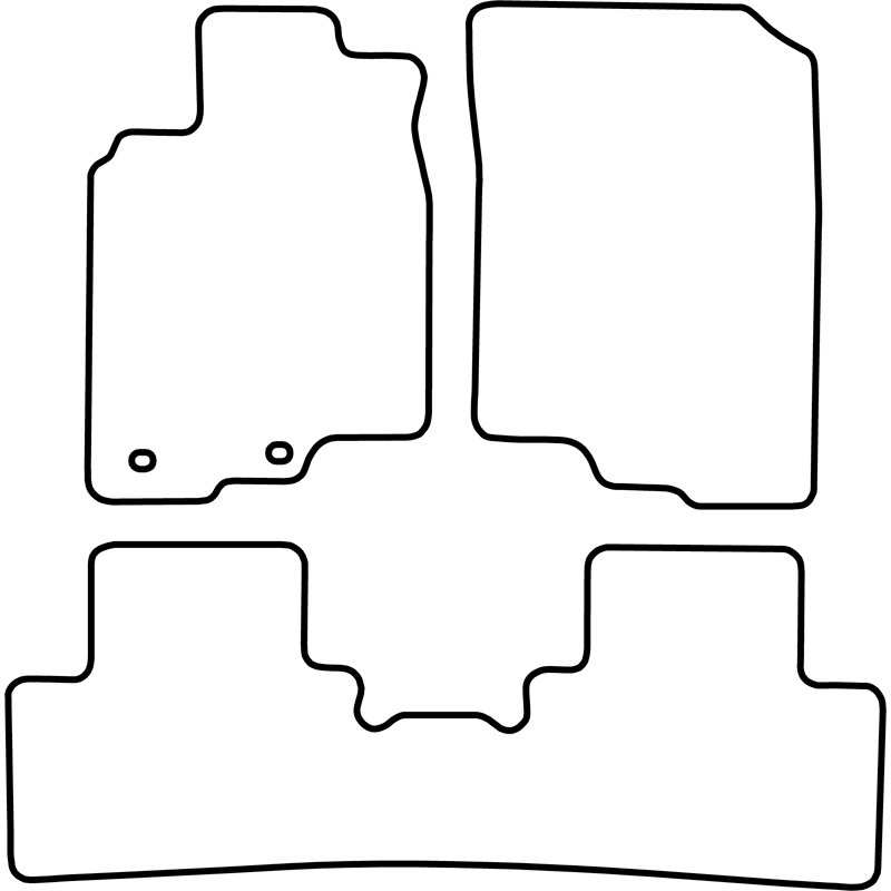 Set de tapis de sol en velours sur mesure pour Honda Insight Hybrid 2009-