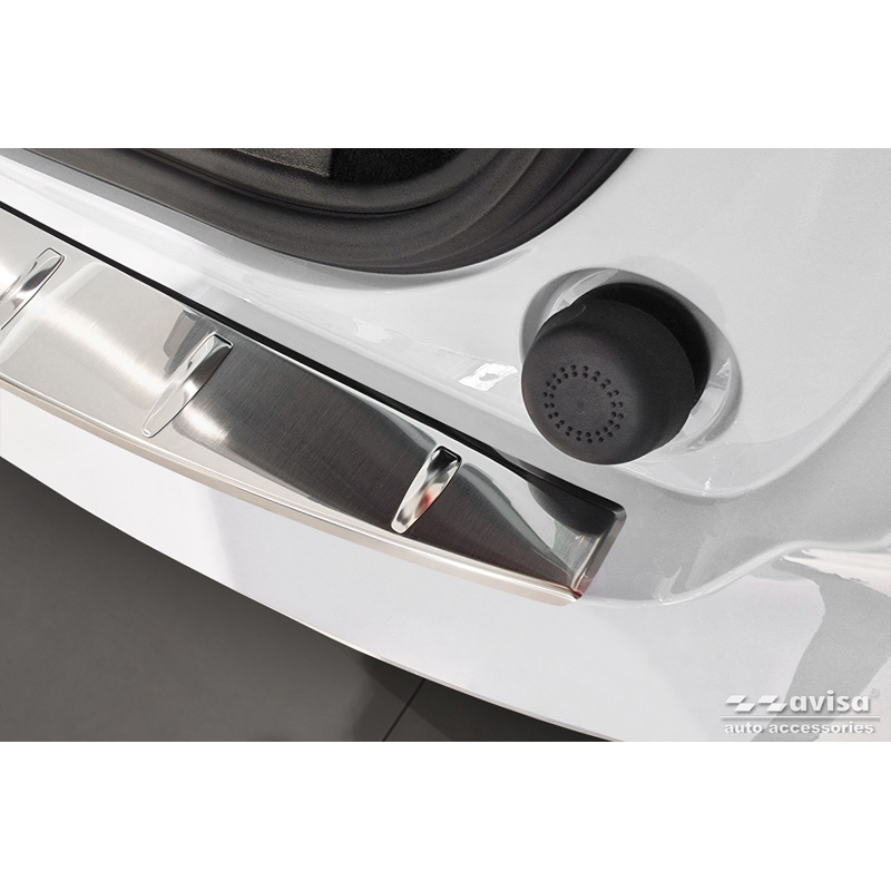 Protection de seuil arrière inox sur mesure pour Volvo EX30 2023- 'Ribs'