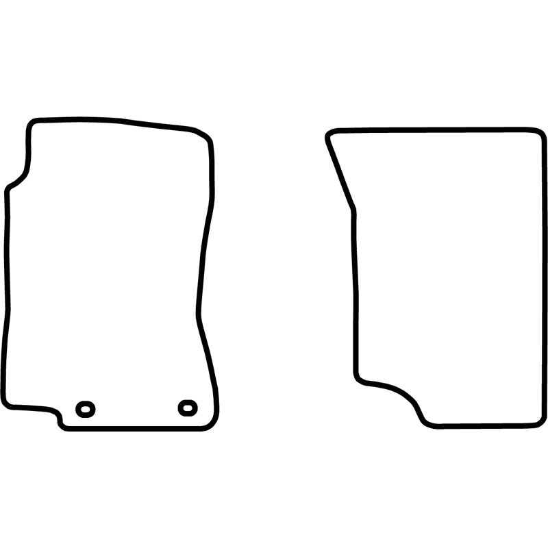 Set de tapis de sol sur mesure pour Mazda MPV 1996-1999 (seulement avant)