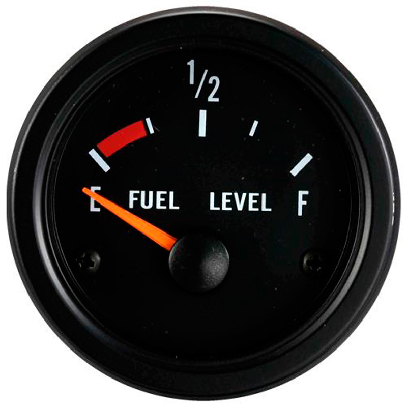 Instrument Performance noir classique niveau de carburant 52mm