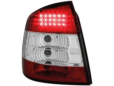 Feux arriere Opel Astra G LED rouges/blanc