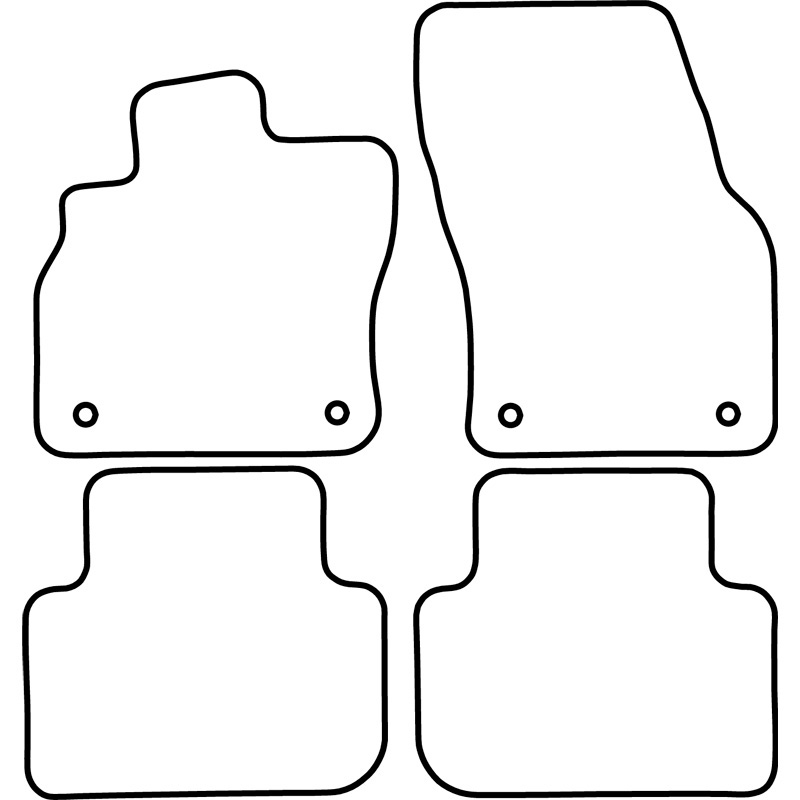 Set de tapis de sol en velours sur mesure pour Audi Q3 (F3B) 2019-