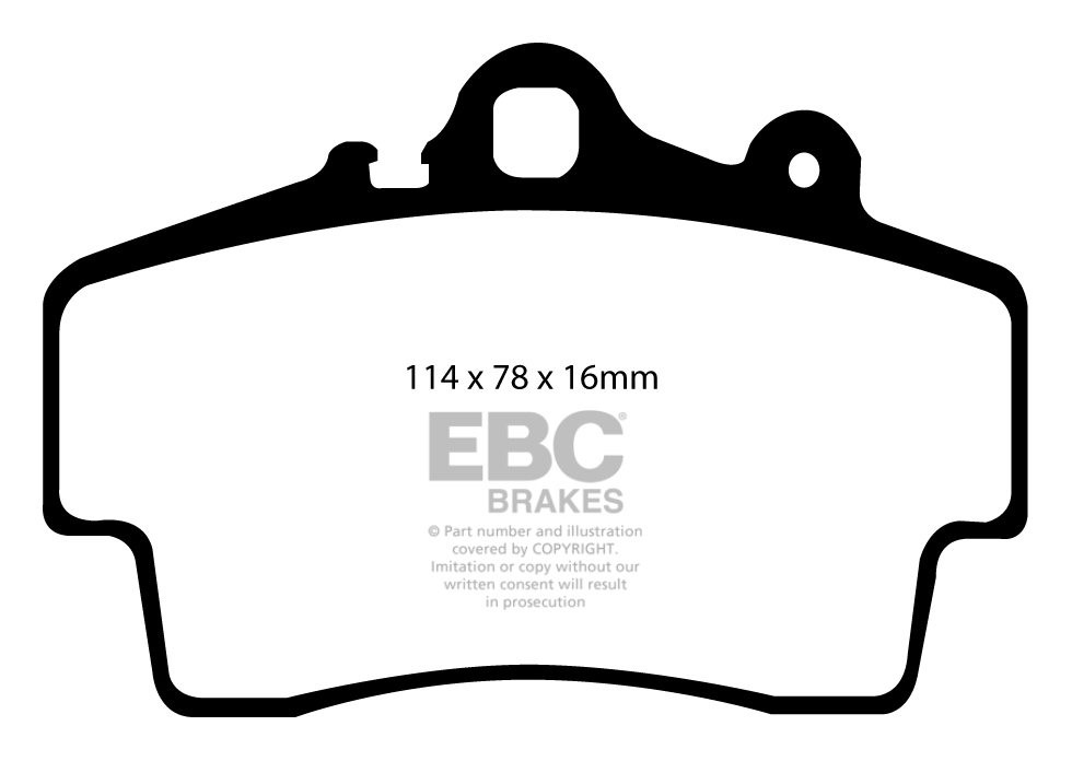 EBC Brakes JAGUAR Mk2 3.4 59-67 Remblokken achterzijde greenstuf