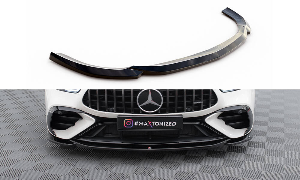 Voorspoiler V.1 Mercedes AMG GT43 Maxton Glans Zwart